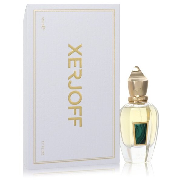 A bottle of Xerjoff Irisss Eau De Parfum Spray 1.7 Oz For Women in front of a box.
