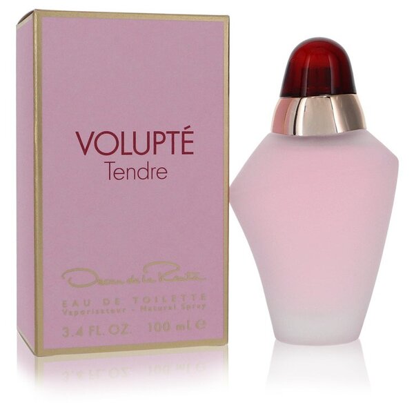 A bottle of Volupte Tendre Eau De Toilette Spray 3.4 Oz For Women.
