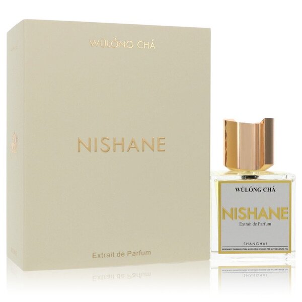 A bottle of Wulong Cha Extrait De Parfum Spray (unisex) 3.4 Oz For Women in a white box.