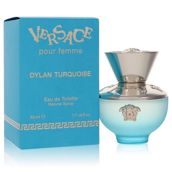 Versace Pour Femme Dylan Turquoise Eau De Toilette Spray 1.7 Oz For Women, 50 ml.