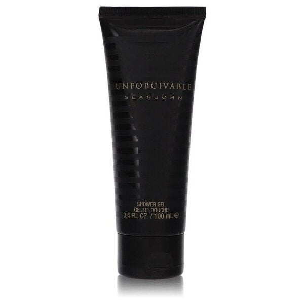 A tube of Unforgivable shower gel 3.4 Oz for men on a white background.