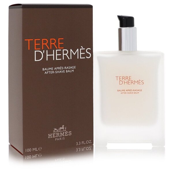 Terre D'hermes After Shave Balm 3.3 Oz For Men, a captivating fragrance available in a 100 ml bottle.