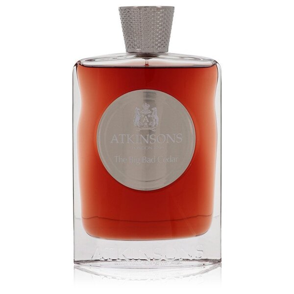 The Big Bad Cedar Eau De Parfum Spray (tester) 3.3 Oz For Women, part of their contemporary collection, featuring a unisex fragrance with a woodsy scent, showcased on a white background.
