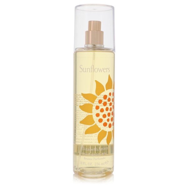 Sunflowers Fine Fragrance Mist 8 Oz For Women on a white background.