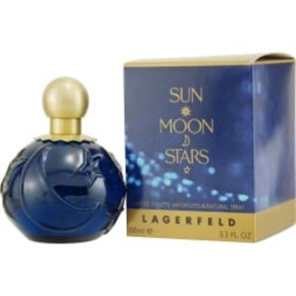 Sun Moon Stars By Karl Lagerfeld EDT Spray 3.3 oz for women is a captivating fragrance for women. This EDT spray encompasses the essence of Karl Lagerfeld's genius, creating an enchanting aroma that will transport you to celestial realms.