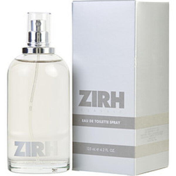 A bottle of Zirh By Zirh International Edt Spray 4.2 Oz For Men with Fragrance Notes and EDT Spray.