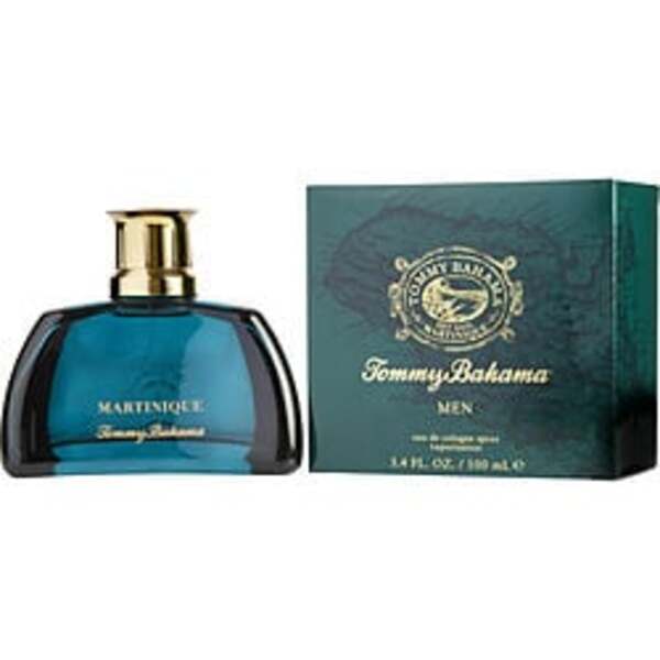 A bottle of Tommy Bahama Set Sail Martinique By Tommy Bahama Eau De Cologne Spray 3.4 Oz For Men.