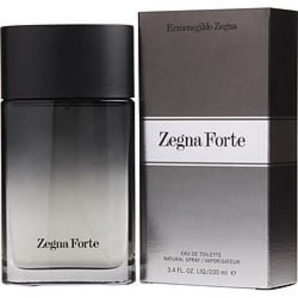 A bottle of Zegna Forte By Ermenegildo Zegna Edt Spray 3.4 Oz for men, an invigorating fragrance with a blend of enticing fragrance notes.