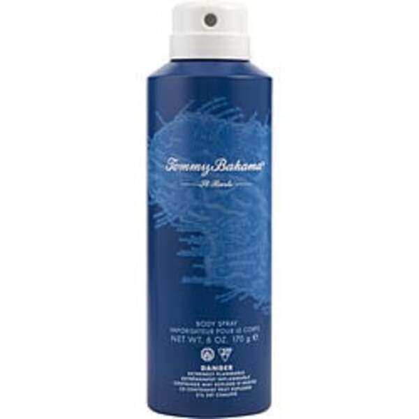 A bottle of Tommy Bahama Set Sail St Barts By Tommy Bahama Body Spray 6 Oz For Men on a white background.
