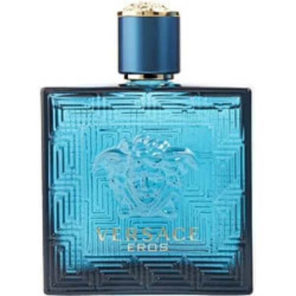 Versace Eros By Gianni Versace Aftershave 3.4 Oz For Men blue eap cologne 100ml, with fragrance notes.