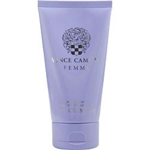 A designer tube of Vince Camuto Femme By Vince Camuto body lotion 5 oz for women with heavenly fragrance notes.