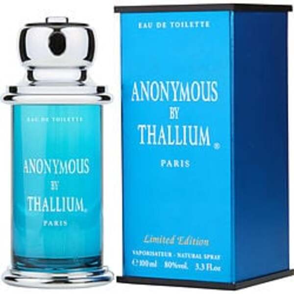 Limited edition Thallium Anonymous By Jacques Evard Edt spray, with fragrance notes in a 100 ml bottle.