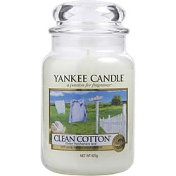 Yankee Candle By Yankee Candle Clean Cotton Scented Large Jar 22 Oz For Anyone jar.