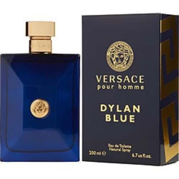 Versace Dylan Blue By Gianni Versace Edt Spray 6.7 Oz For Men, with Fragrance Notes.