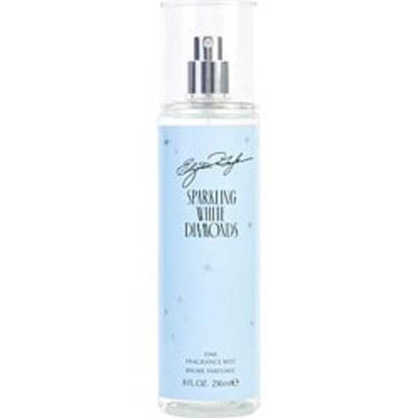 A bottle of White Diamonds Sparkling By Elizabeth Taylor fragrance mist on a white background.
