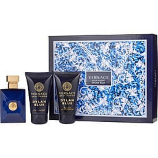Versace Dylan Blue By Gianni Versace EDP gift set with EDT spray.