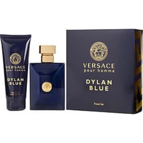 Versace Dylan Blue By Gianni Versace Edt Spray 3.4 Oz & Shower Gel 3.4 Oz (travel Offer) For Men gift set includes SHOWER GEL, EDT SPRAY, and a special TRAVEL OFFER.