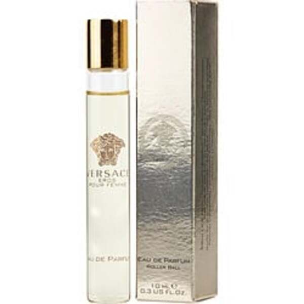 Versace Eros Pour Femme By Gianni Versace eau de parfum rollerball 0.3 oz mini for women spray.