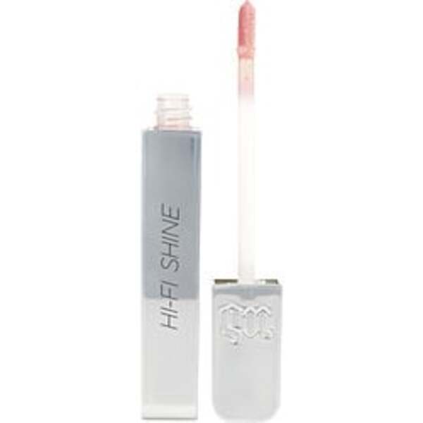 The Urban Decay By Urban Decay Hi Fi Shine Ultra Cushion Lip Gloss - # Obsessed (cream) --7ml/0.23oz For Women is in a white bottle with a white lid.