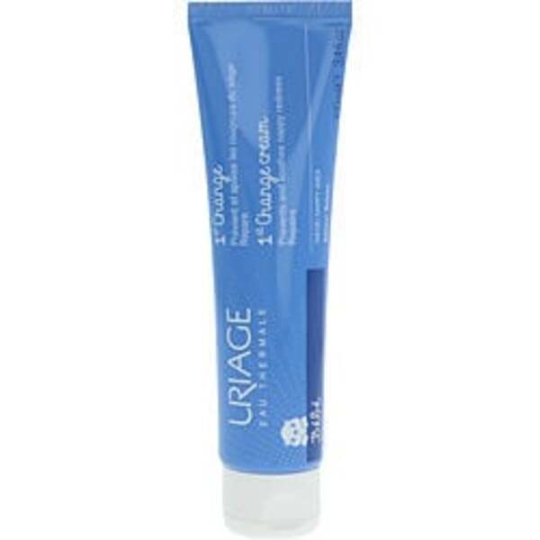 A tube of Uriage By Uriage Uriage Baby Change Nappy Rash --100ml/3.4oz For Women face cream on a white background.