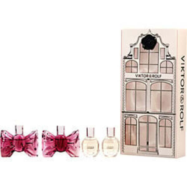Victoria's Secret EDP Gift Set featuring a variety of exquisite fragrances including Viktor & Rolf Variety By Viktor & Rolf 4 Piece Mini Variety With 2 X Flowerbomb Eau De Parfum 0.24 Oz & 2 X Bonbon Eau De Parfum 0.24 Oz And All Are Minis For Women.