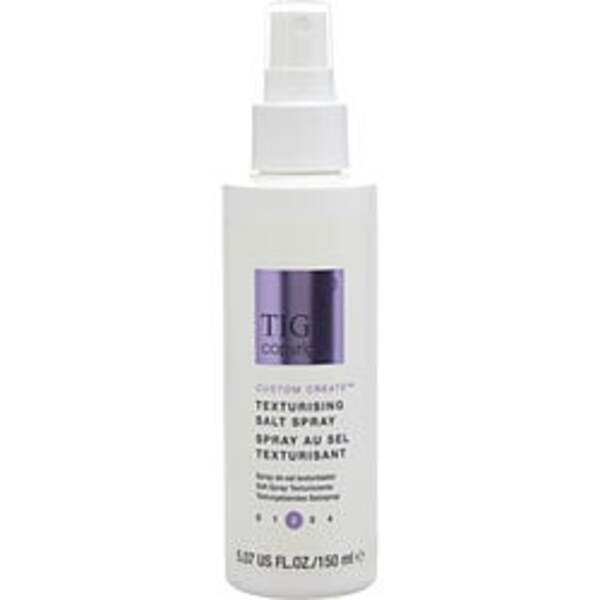 A bottle of Tigi By Tigi Copyright Custom Create Texturising Salt Spray 5 Oz For Anyone.