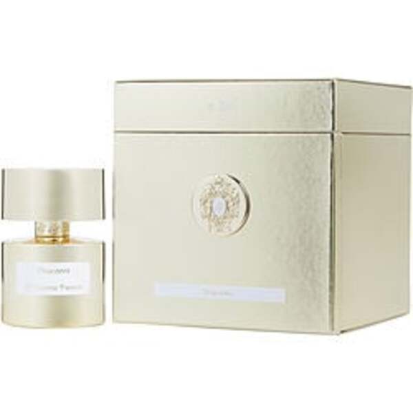 A Tiziana Terenzi Draconis perfume bottle and box, perfect for both men and women, on a clean white background.
