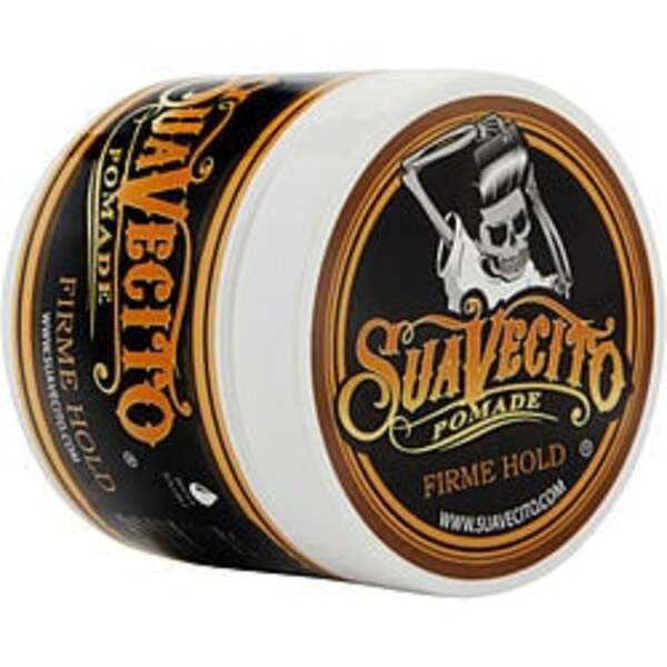 A tin of Suavecito By Suavecito Firme (strong) Hold Pomade 4 Oz For Men.