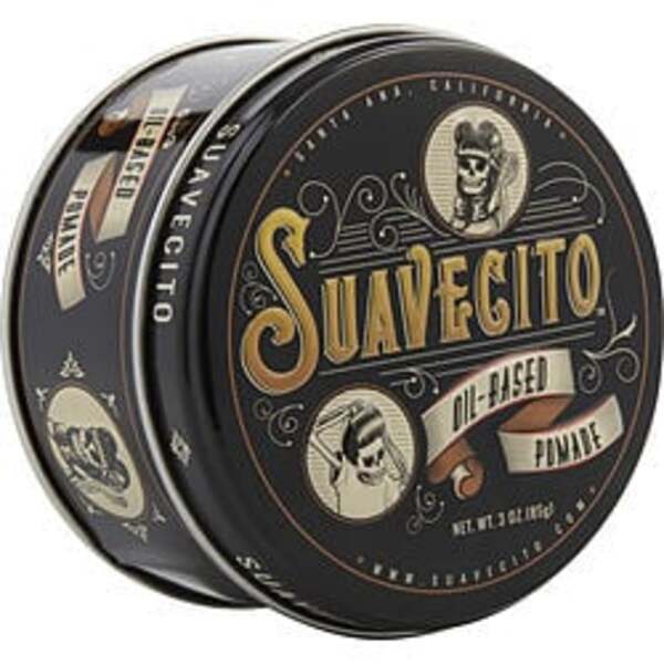 A 3 oz tin of Suavecito By Suavecito Oil Based Pomade 3 Oz For Men.