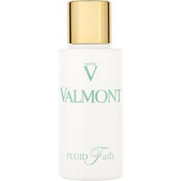 A 30ml/1oz bottle of Valmont By Valmont Purity Fluid Falls delicately falls on a crisp white background.
