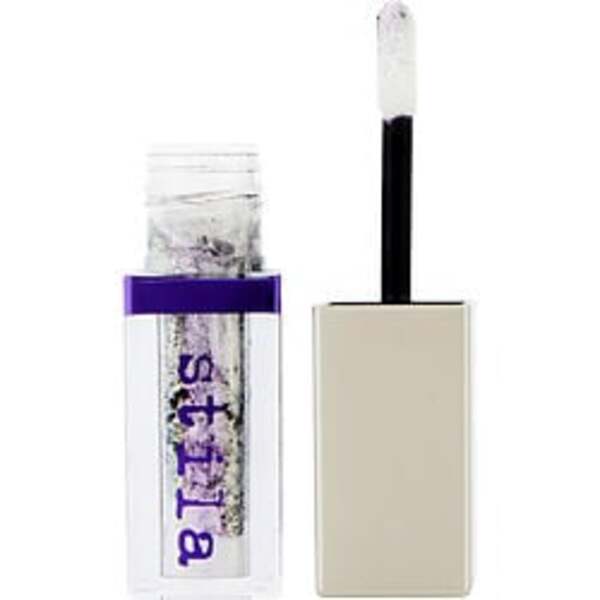 An enigmatic Stila bottle of Shade Mystere Liquid Eye Shadow with a purple lid.