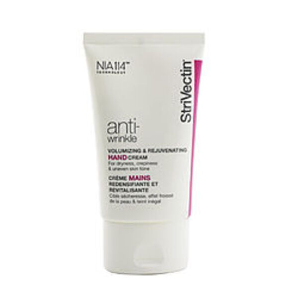 A tube of Strivectin By Strivectin Anti-wrinkle Volumizing & Rejuvenating Hand Cream  --60ml/2oz For Women.