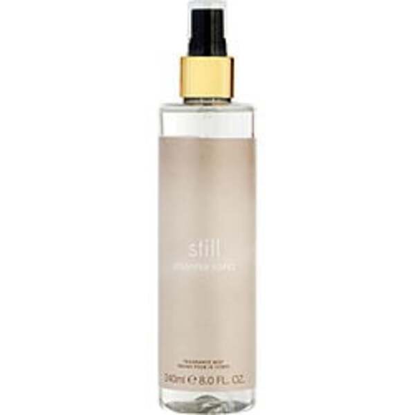 A bottle of Still Jennifer Lopez By Jennifer Lopez women's fragrance mist on a white background.