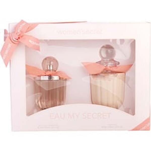 This Women'secret Eau My Secret By Women' Secret gift set includes Edt Spray 3.4 Oz & Body Lotion 6.7 Oz for Women.
