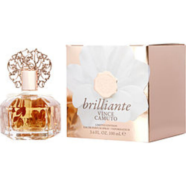 A bottle of Vince Camuto Brilliante By Vince Camuto Eau De Parfum Spray 3.4 Oz for women.