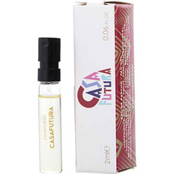 A WOMEN's Xerjoff Casamorati 1888 Casafutura By Xerjoff Eau De Parfum Spray Vial On Card with a box next to it.