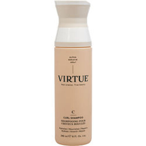 Virtue By Virtue Curl Shampoo 8 Oz For Anyone conditioner on a white background.