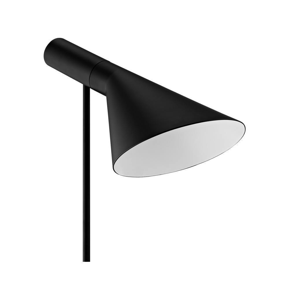 A Hagen Table Lamp from ModernMazing with a white shade.