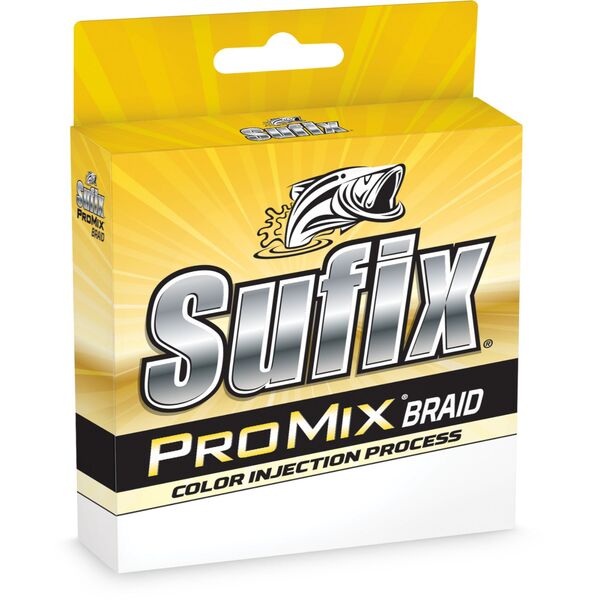 Sufix ProMix Braid 65 lb Low-Vis Green 300 Yds braided fishing line.