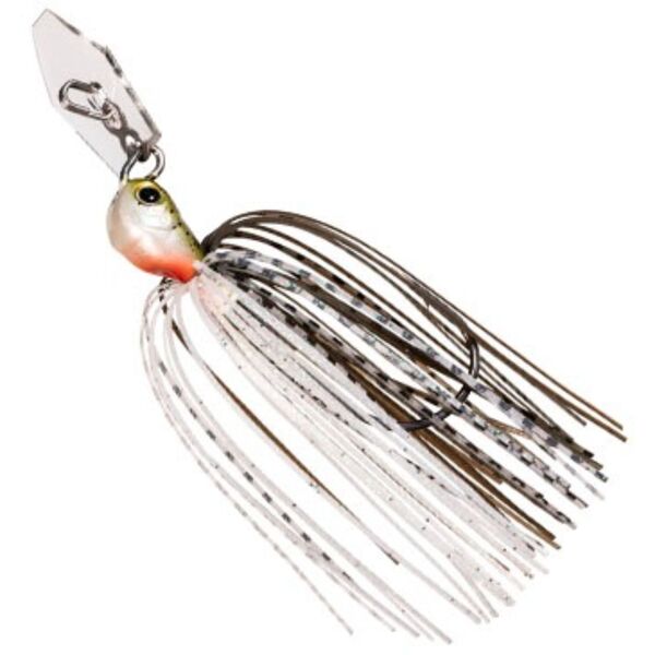 A Zman Chatterbait Jackhammer Stealthblade 0.5 Oz GrnPumpShad on a white background.
