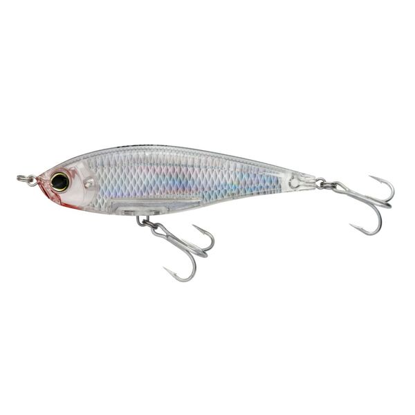 A Yo-Zuri 3D Inshore Twitchbait 130mm 5.25in Ghost Shad fishing lure on a white background.