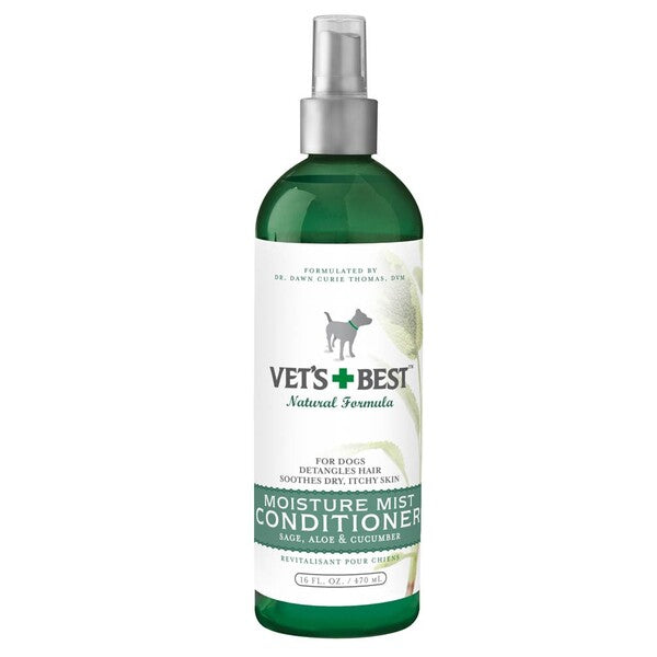 Vet's Best Moisture Mist Conditioner 16 fl. oz for dry skin.