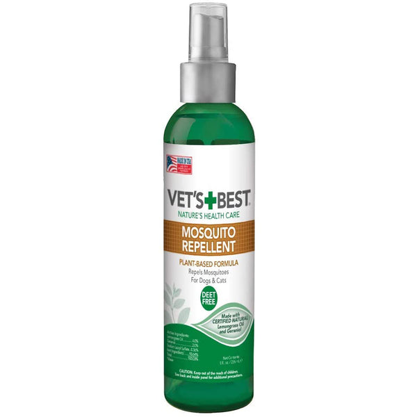 Vet's Best Mosquito Repellent for Dogs 8 fl. oz flea and tick spray.