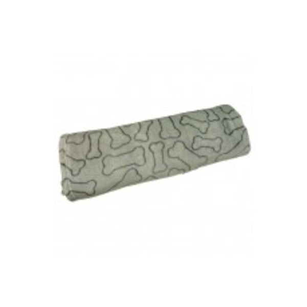 A Spot Snuggler Bones Blanket Grey 30 in x 40 in on a white background.