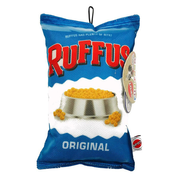 Spot Fun Food Dog Toy Ruffus Chips bag.
