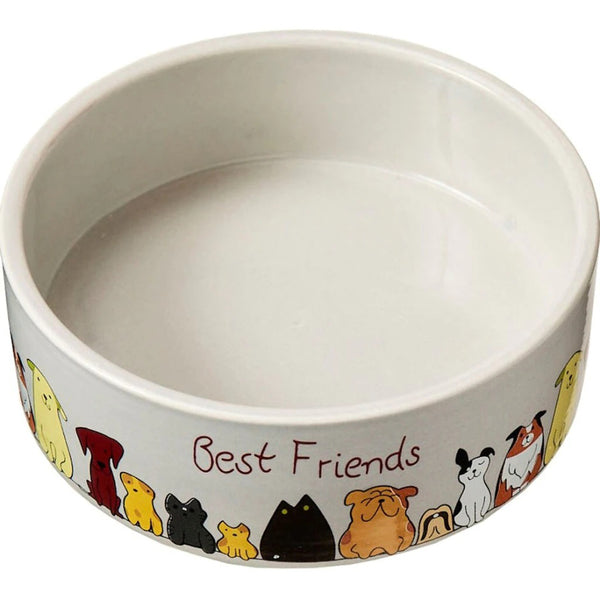 A Spot Best Friends Dog Dish 1ea/5 in with the words best friends on it.