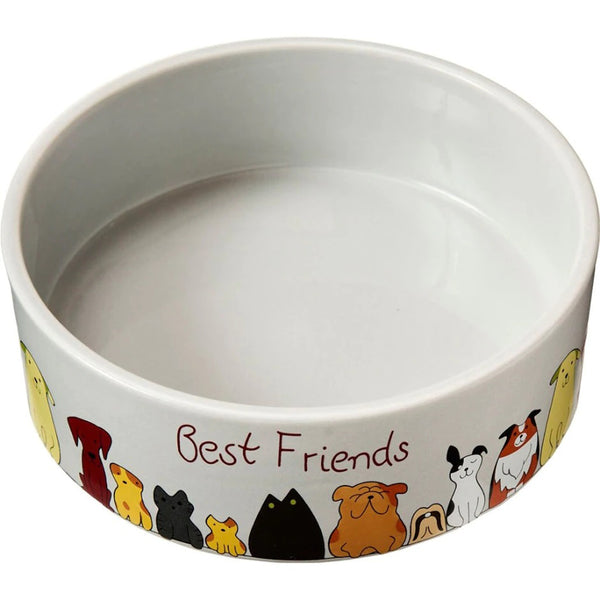 A Spot Best Friends Dog Dish 1ea/7 in with the words best friends on it.