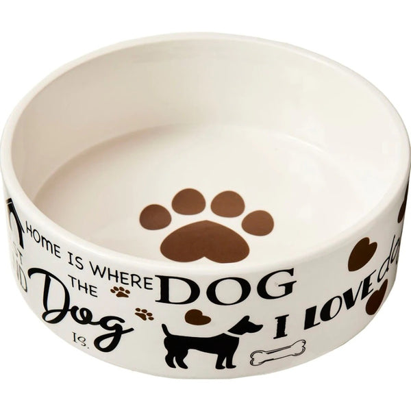 Home is where the Spot I Love Dogs Dog Dish 1ea/7 in is bowl.