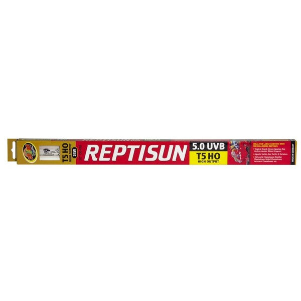 Zoo Med Reptisun 5.0 UVB T5 HO High Output Linear Lamp White 22 in sav-sun sav-sun sav-sun sav-.