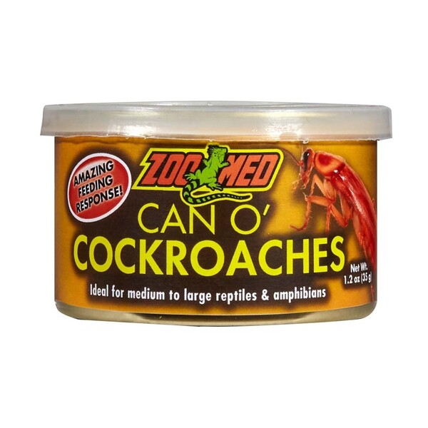 Zoo Med Can O' Cockroach Reptile Wet Food 1.2 oz.